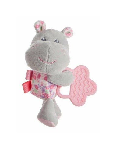 Anneau de dentition pour bébé Hippo Rose 20 cm 20cm