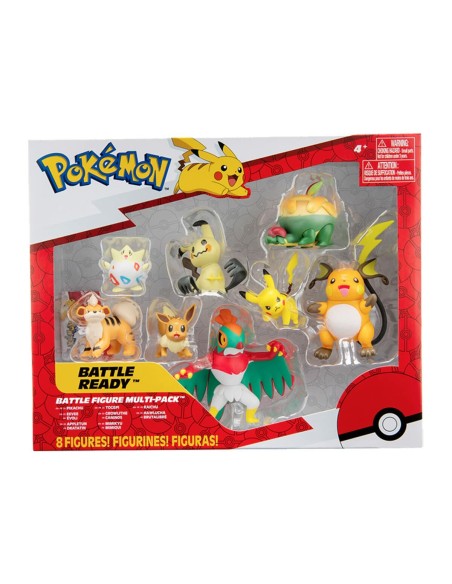 Personaggi d'Azione Bandai Pokémon Set 8 Pezzi