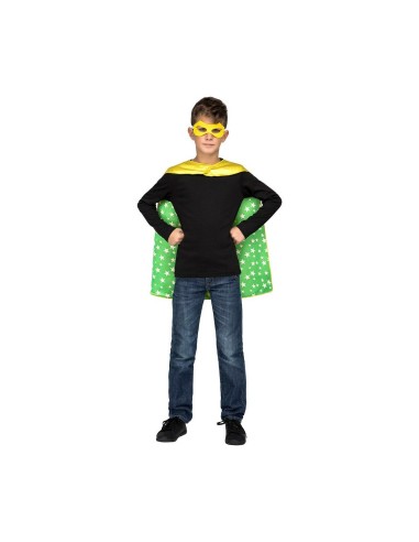 Costume for Children My Other Me Green Yellow Superhero 3-6 years (2 Pieces)