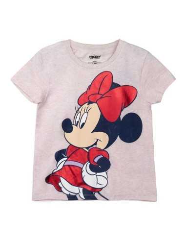 Kurzarm-T-Shirt für Kinder Minnie Mouse Rosa