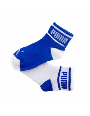 Calzini Sportivi Puma Wording x2 Azzurro Unisex