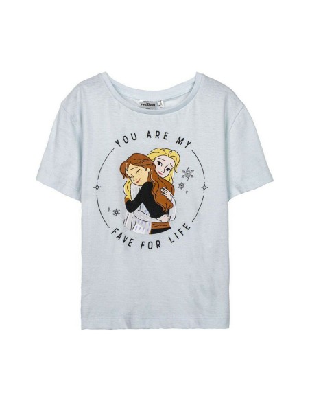 Child's Short Sleeve T-Shirt Frozen Light Blue