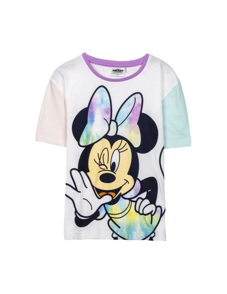 Kurzarm-T-Shirt für Kinder Minnie Mouse Dunkelgrün Bunt