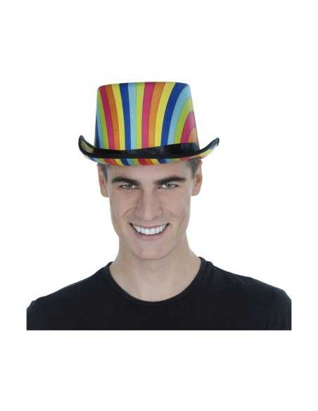 Chapeau haut-de-forme My Other Me Rainbow Multicouleur S