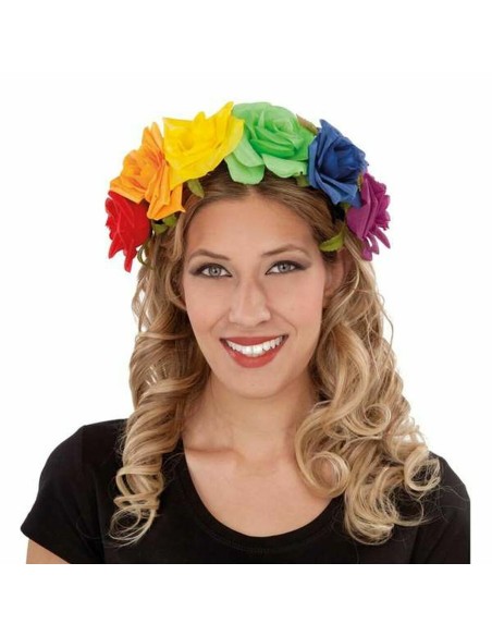 Headband My Other Me Flowers One size Rainbow Adults Multicolour