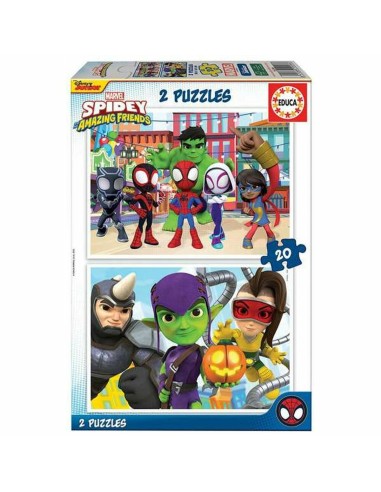 Puzzle Educa Spidey & His Amazing Friends (2 x 20 pcs)