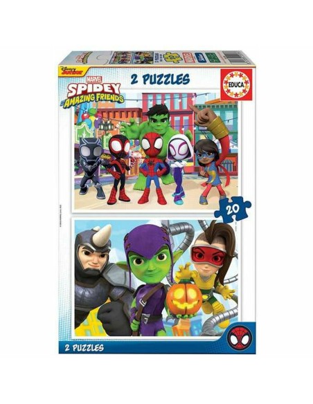 Puzzle Educa Spidey & His Amazing Friends (2 x 20 pcs)