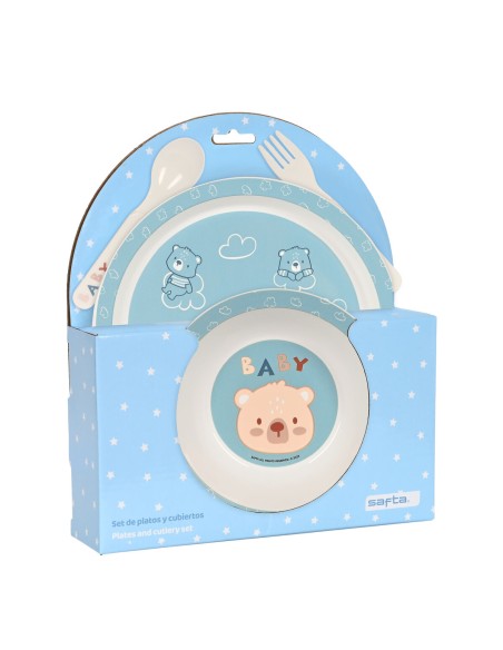 Kindergeschirr-Set Safta Baby bear (4 Stücke)