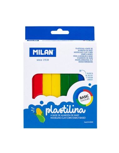 Sticks of Modelling clay Milan 330 g (4 Pieces)