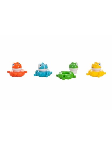 Set of Bath Toys Multicolour 4 Pieces Dinosaurs