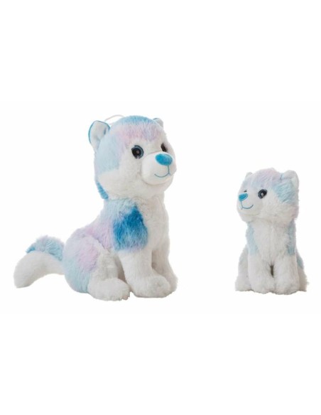 Jouet Peluche Bleu Husky 28 cm