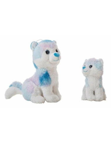 Jouet Peluche Bleu Husky 20 cm