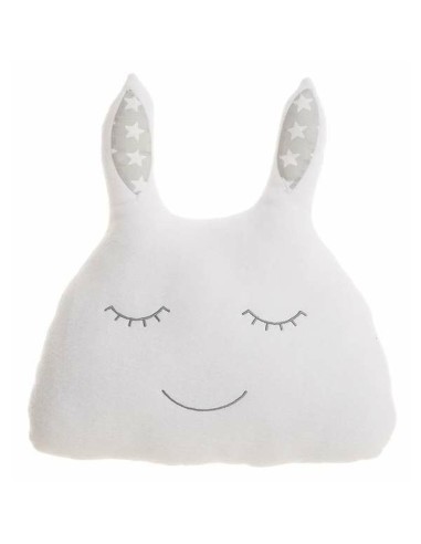 Coussin Blanc 36 x 34 cm Lapin