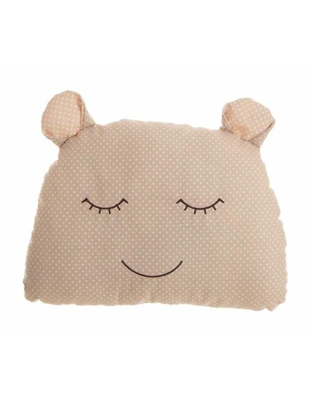 Coussin Ours Jouet Peluche 35 x 29 cm Beige