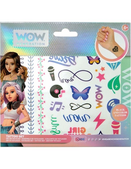 Temporary Tattoos Wow Generation Children's