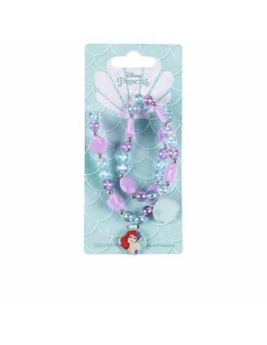 Jewellery Kit Disney Princess Bisuteria Disney Lote Purple Ariel 2 Pieces (2 Pieces)