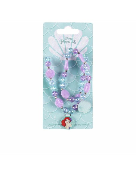 Kit di Bigiotteria Disney Princess Bisuteria Disney Lote Viola Ariel 2 Pezzi (2 Pezzi)