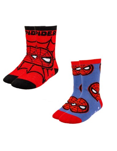 Chaussettes Antidérapantes Spiderman 2 Unités Multicouleur