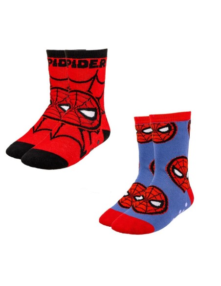 Chaussettes Antidérapantes Spiderman 2 Unités Multicouleur