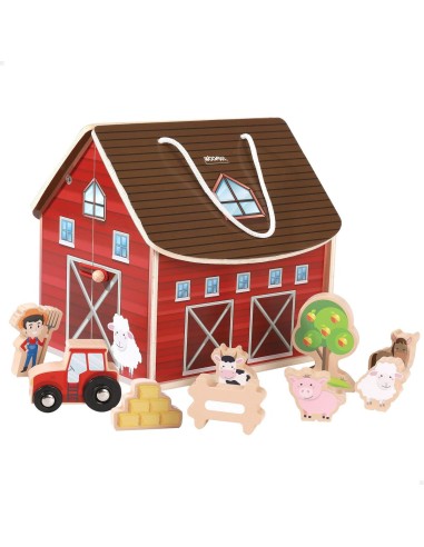 Ferme avec animaux Woomax (10 pcs)