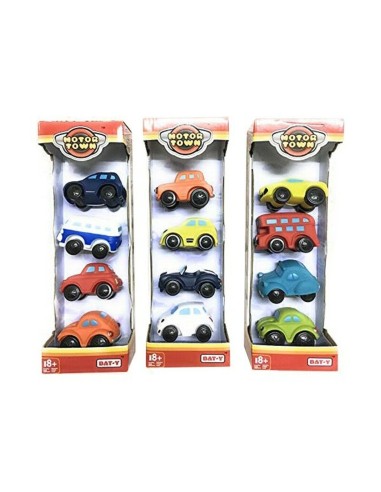 Interactive Toy Motor Town Motor Town 7,5 x 4,5 x 5 cm (4 pcs)