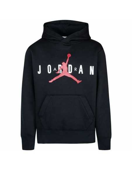 Sweat à capuche enfant Jordan Jumpman Sustainable Blanc Noir