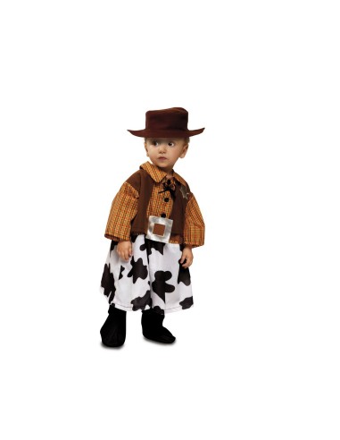 Costume for Babies My Other Me Cowboy 7-12 Months Black (3 Pieces)