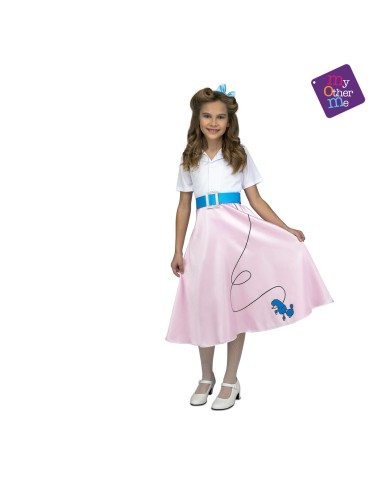 Déguisement pour Enfants My Other Me Pink Lady 7-9 Ans Jupe (3 Pièces)