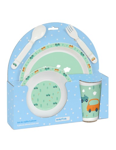 Children’s Dinner Set Safta Cars (5 Pieces)