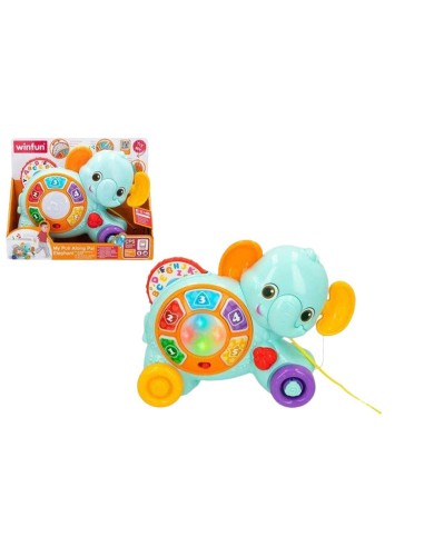 Pull-along toy Winfun 26 x 19 x 8,5 cm Elephant