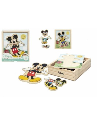 Puzzle di Legno per Bambini Disney Legno (19 pcs)