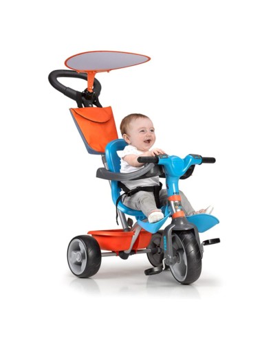 Dreirad Feber Baby Plus Music Blau Orange