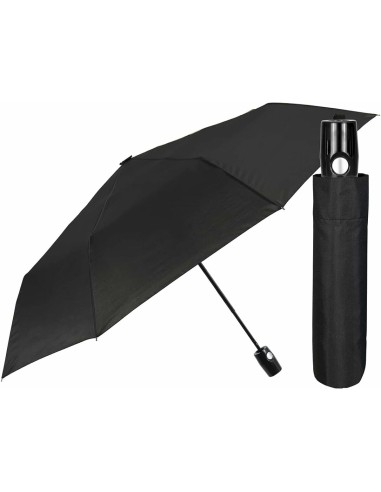 Foldable Umbrella Perletti Black 96 cm Automatic