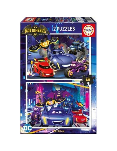 Set di 2 Puzzle Educa Batwheels