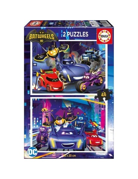 Set di 2 Puzzle Educa Batwheels