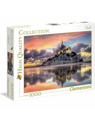 Puzzle Clementoni The magnificent Mont Saint-Michel 39367.1 98 x 33 cm 1000 Pièces