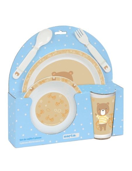 Children’s Dinner Set Safta Bear (5 Pieces)