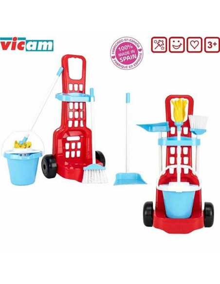 Cleaning Trolley with Accessories Toy