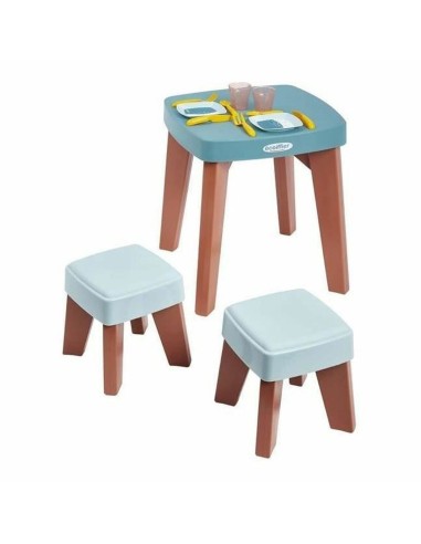 Table and 2 chairs Ecoiffier Plastic Multicolour (13 Pieces)