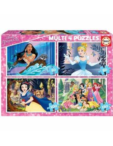 Set de 4 Puzzles Disney Princess Educa 17637 380 Pièces