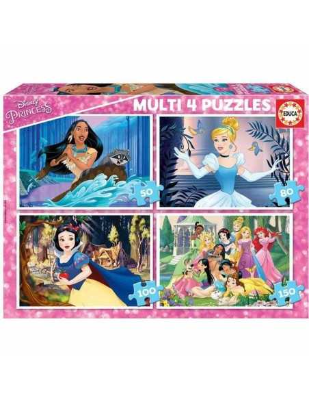 Set de 4 Puzzles Disney Princess Educa 17637 380 Pièces