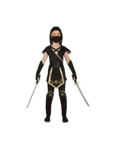 Costume per Bambini My Other Me Nero Ninja 10-12 Anni (5 Pezzi)