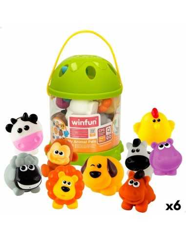 Set of Farm Animals Winfun Plastic 10 Pieces 6 x 5,5 x 5 cm (6 Units)