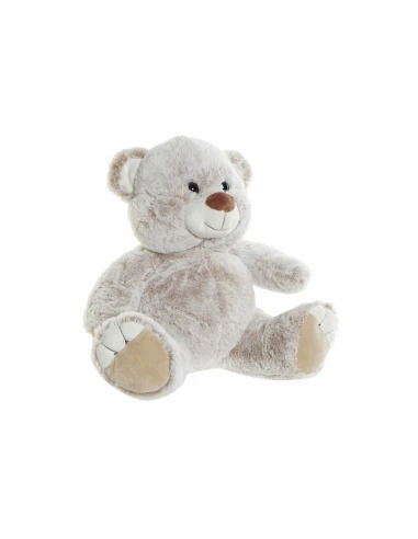 Peluche DKD Home Decor Marrone Beige Multicolore Plastica Orso 29 x 24 x 29 cm