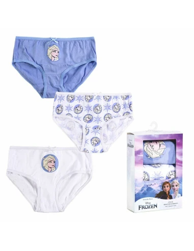 Confezione di Slip da Bambina Frozen 3 Unità Multicolore