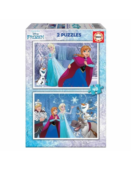 Puzzle Educa Frozen 28 x 20 cm 48 Stücke (2 Stück) (2 x 48 pcs)