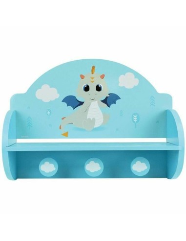 Appendiabiti da parete Fun House Azzurro Legno MDF (33 x 46 x 15 cm)