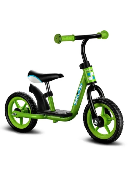 Vélo pour Enfants Skids Control Vert Acier Repose-pied