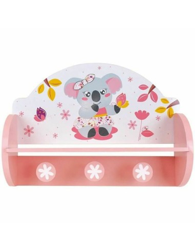 Portemanteau Fun House Rose Bois MDF (33 x 46 x 15 cm)