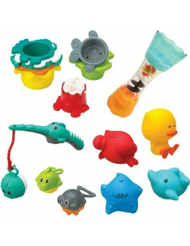 Set di Giocattoli per il Bagno Infantino Bath Set 17 Pezzi acquatico